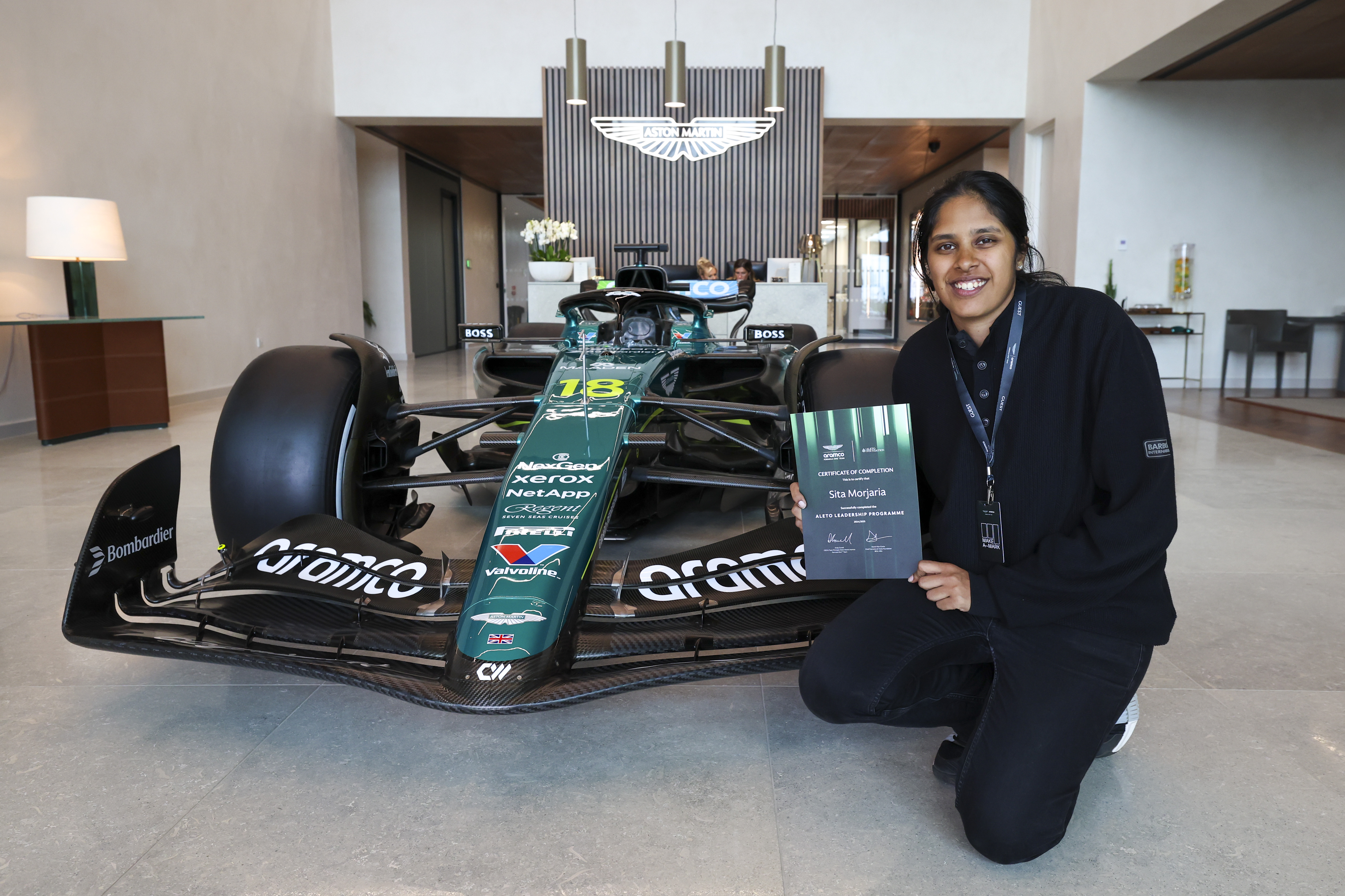 Aston Martin F1 x Aleto Foundation experience