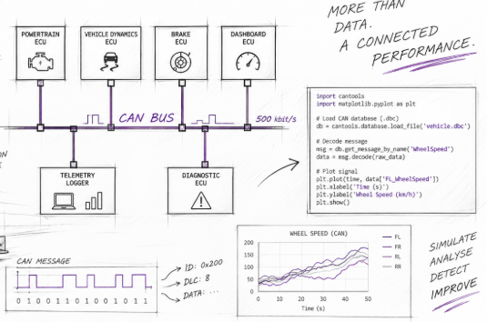 Motorsport CAN Bus Virtual Vehicle Network