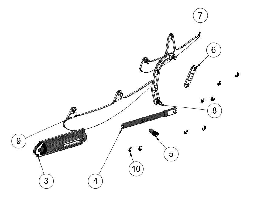 Exploded view of DRS mechanism