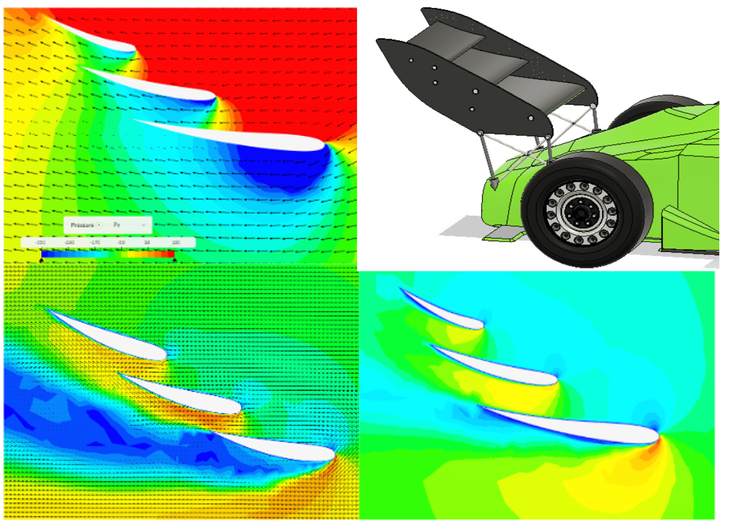 Electric motorsport car CFD analysis