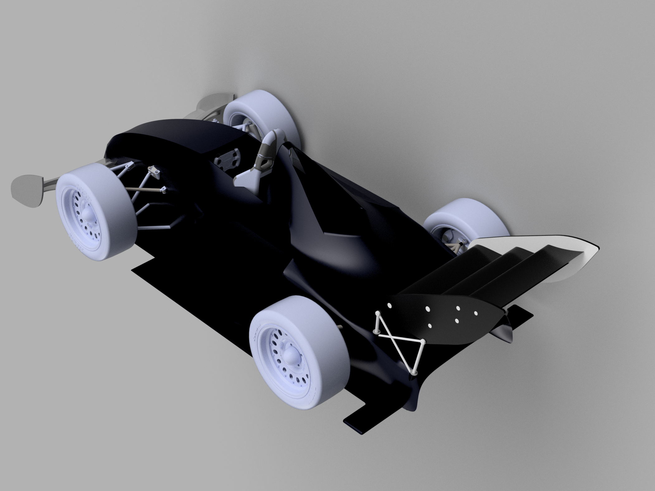 Electric motorsport vehicle mechanical detail