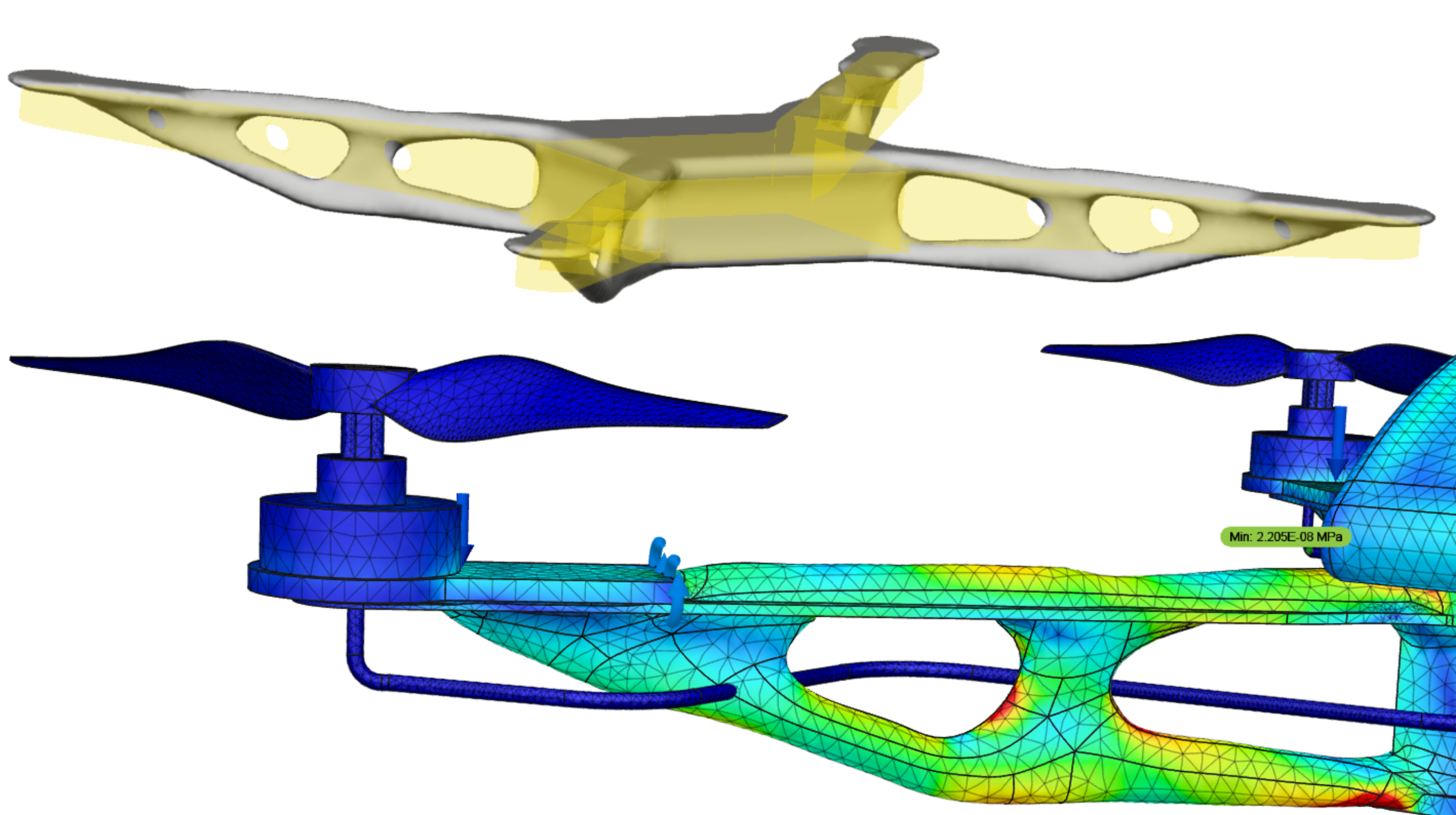 Drone generative design result