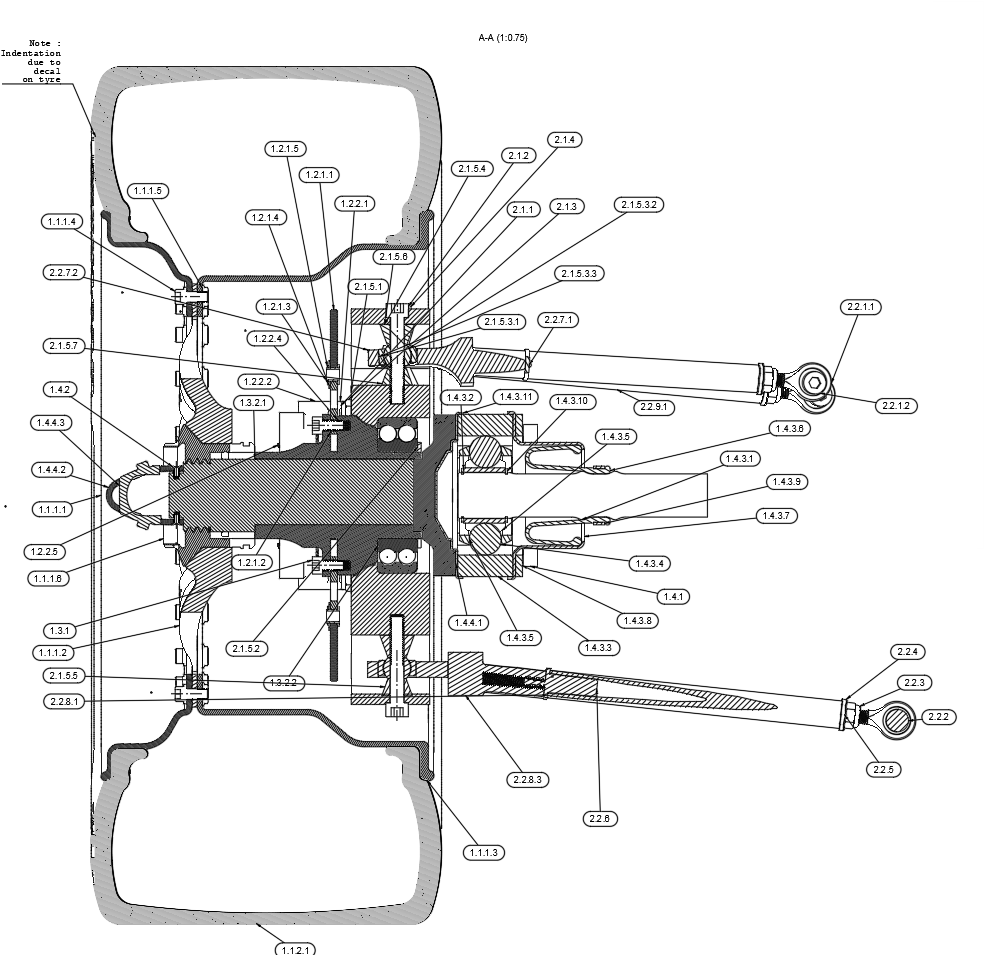 Rear suspension component 6