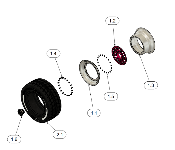 Rear wheel rim design