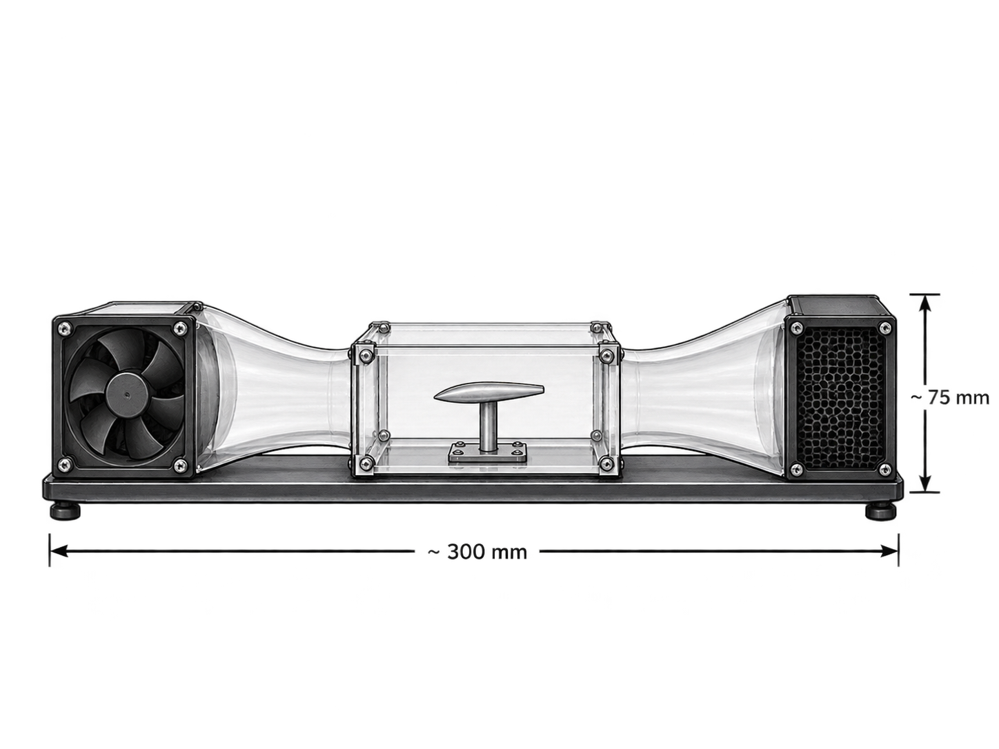Wind tunnel chamber placeholder