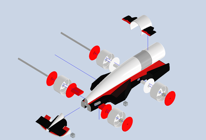Formula One in Schools exploded assembly
