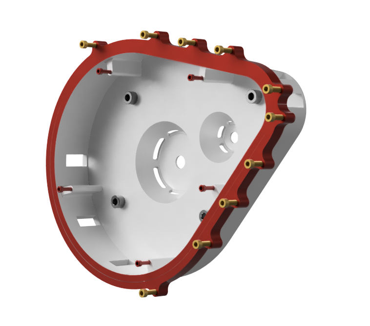 Motorcycle gearbox casing